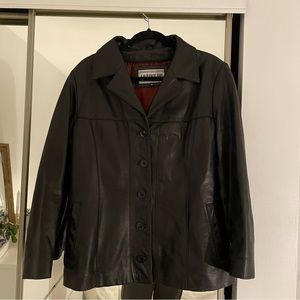 Black Vintage Leather Jacket